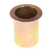 DURAFORCE 3/8-16 Carbon Steel Rivet Nut Flat Head Threaded Insert 50Pcs