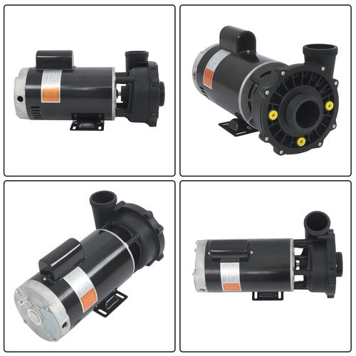 DURAFORCE 5HP Spa Pump 230V Two-Speed Spa Pump System 3722021-1D 56Y-Frame Black