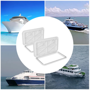 DURAFORCE 2X MARINE BOAT Deck Access HATCH & LID 24" X 14" RV Storage White