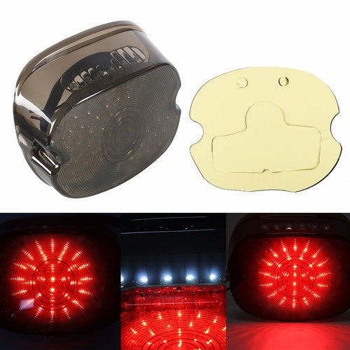 DURAFORCE LED Rear Tail Light Brake Smoke Touring Dyna Glide Softail Sportster NEW