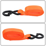 DURAFORCE 4 Pack Steel Ratchet Strap Fracture Strength 5208lbs 1.6in*8ft with S Hooks
