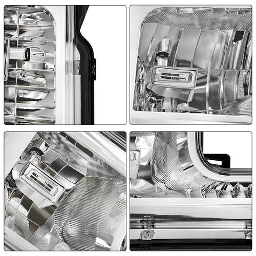 DURAFORCE Front Headlight For Ford F250 F350 F450 2020-2022 Halogen Left Single Clear Lens