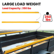 DURAFORCE Yellow 2 Sided Tailgate Utility Trailer Gate & Ramp Lift Assist System 350 lbs