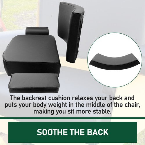 DURAFORCE Seat w/Arm Rest+Backrest For JOHN DEERE CRAWLER DOZER 420 430 440 1010 2010