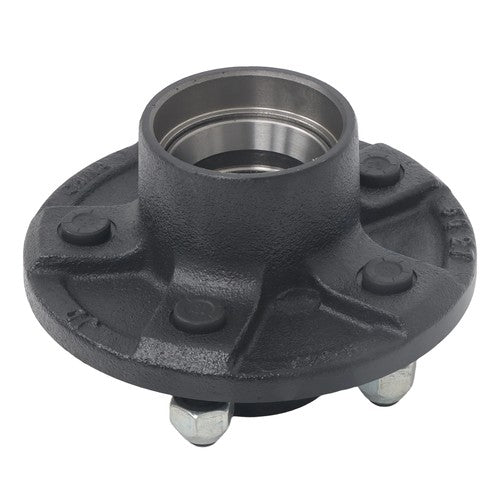 DURAFORCE Idler Hub Round Spindle Kit Trailer Hub Kit With Bearing Kit For 5 Lug × 4.5"