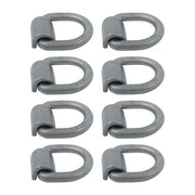 DURAFORCE 8 Pack 3/4" Heavy Duty Weld On Forged D Rings with Welding Clips, 26,500 lbs