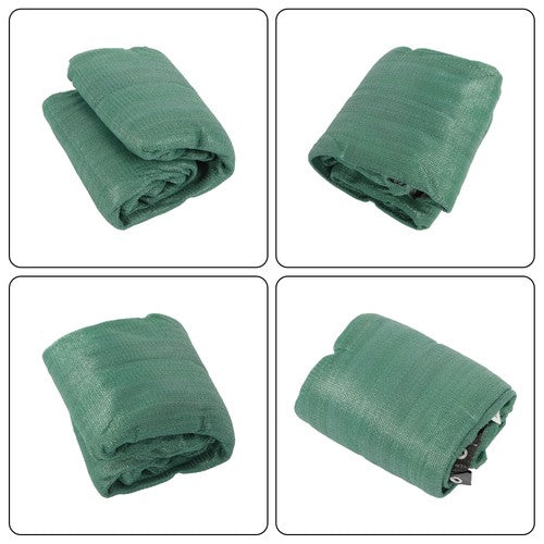 DURAFORCE Dark Green Heavy Duty Garden Privacy Fence 4' x 50' Barrier Net With Zip Ties