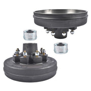 DURAFORCE 2Pcs 8 Lug Trailer Brake Hub Drum Kit 8 on 6.5'' 8x6.5 for 7000 lbs Axle-22004K