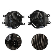 DURAFORCE For 2021-2023 Toyota Camry SE XSE Fog Lights Switch Wire Bezel Clear Black LED
