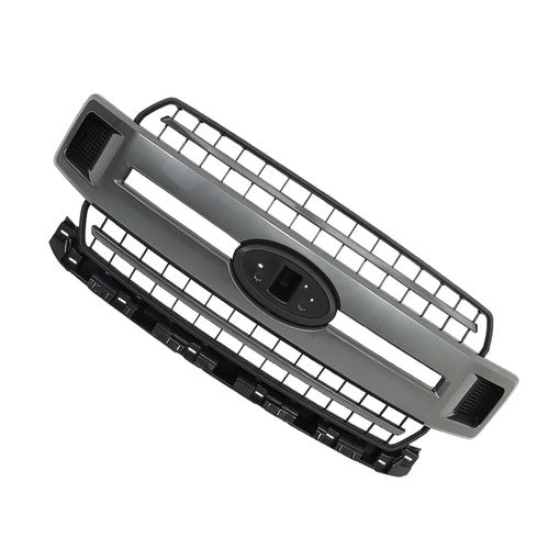 DURAFORCE Plastic Gray Front Upper Hood Grille New For Ford F-150 XLT XL 2018 2019 2020
