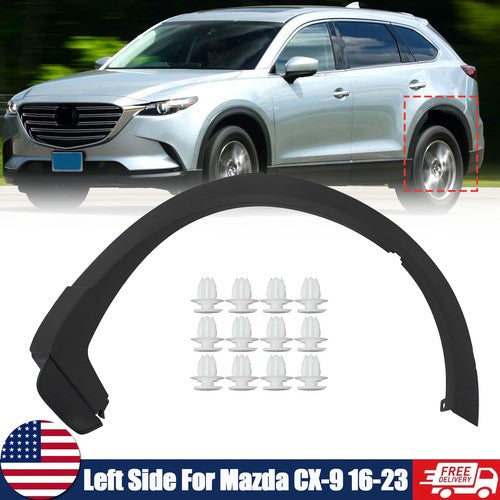 For Mazda CX-9 16 2016-2023 Rear Driver Left Side Fender Opening Wheel Arch Trim