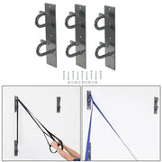 DURAFORCE 3 Pcs Wall Mount Workout Anchors Resistance Bands Wall Anchors Home Gym Exercise