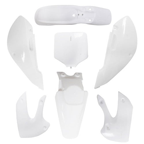 DURAFORCE For Kawasaki KX 65 KLX 110 DRZ110 Suzuki RM65 Plastic Fender Fairing kit White