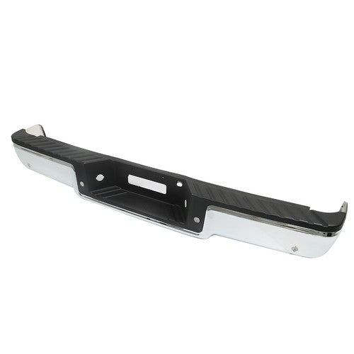 DURAFORCE Rear Chrome Step Bumper Assembly For Ford F150 04-06 W/ Object Sensor Holes