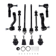 DURAFORCE 12Pcs Front Ball Joints Tie Rods Idler Pitman Arm for Chevy Silverado 2500 3500