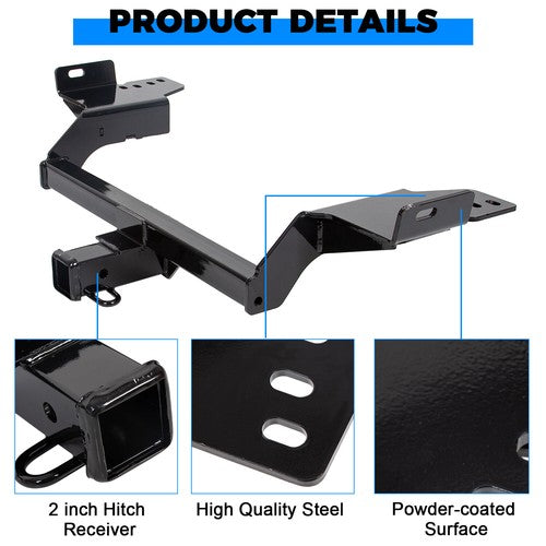 Class 3 Trailer Hitch Receiver Rear Bumper Towing 2 Inch for Ford Escape 2013-2019