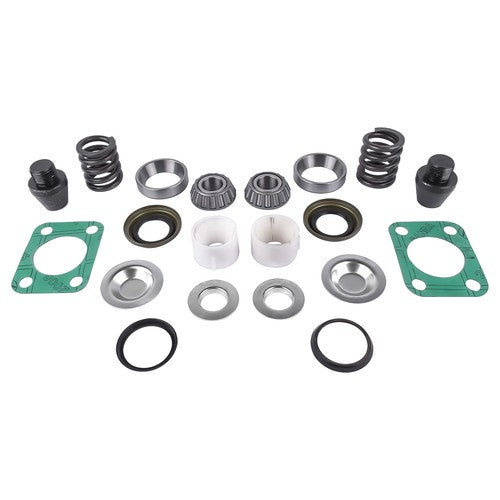 DURAFORCE Front Axle King Pin Rebuild Kit For Dodge W250 W300 Bearing Bushing Spring Seal