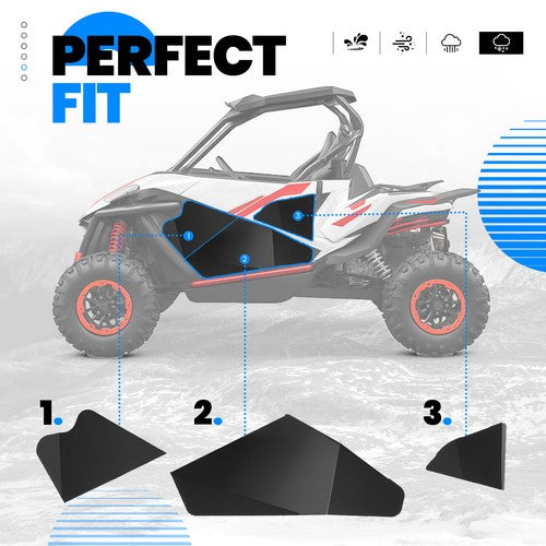 Aluminum Lower Door Half Panel Inserts for 2020-24 2023 CFMOTO ZFORCE 950 Sport