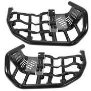 DURAFORCE For Honda TRX 450R Sportrax 450 Nerf Bars Pro Peg Heel Guard Aluminum Black Pair