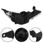 DURAFORCE Black Halogen LH/Driver w/LED Headlight Projector For Hyundai Elantra 2021-2022