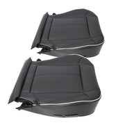 DURAFORCE Driver&passenger Bottom Seat Cover Fit For Hummer H3 2006-2010 Black Leather