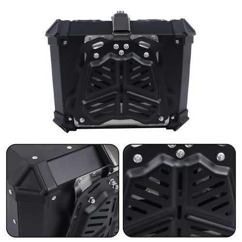 DURAFORCE 45L Motorcycle Top Box with Safety Lock Waterproof Trunk Luggage Storage Case