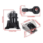 DURAFORCE For Honda Civic 1.3L Hydraulic 2006-2011 3PC Engine Motor Auto Trans Mounts