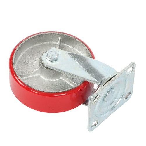 DURAFORCE 6" × 2" Tilt Casters Heavy Duty Swivel Caster Wheel 1250 Lbs Industrial Casters