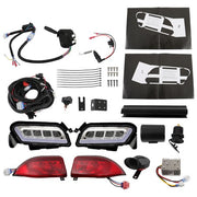 DURAFORCE New For Club Car Tempo Golf Cart LED Headlight & Tail Light Kit 2018+