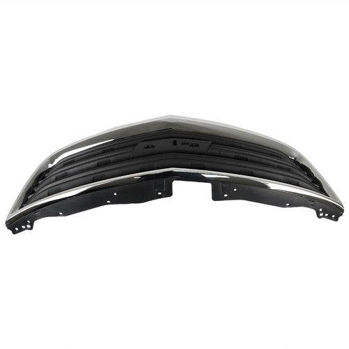 DURAFORCE NEW For Chevy Traverse LS LT 13-2017 Front Upper Grille Insert Black/Chrome Trim
