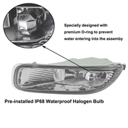 DURAFORCE For 2003 2004 Toyota Corolla Halogen Driving Fog Lights Lamps w/Switch Wiring