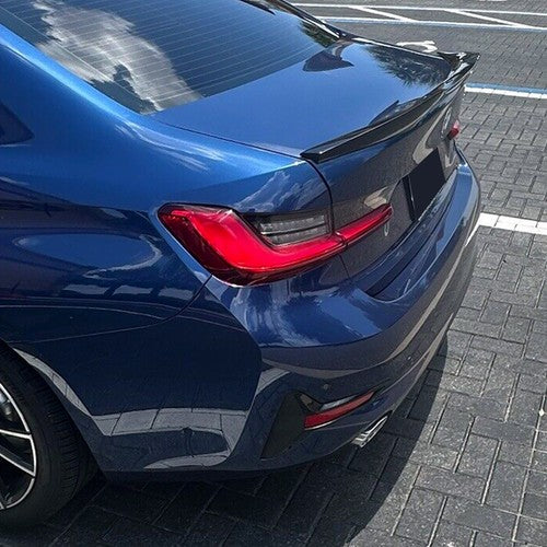 Rear Trunk Spoiler Rear Wing For 19-25 BMW G20 330i G80 M3 Gloss Black M4 Style