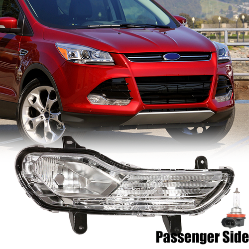 DURAFORCE Front Right Side Bumper Fog Light W/Bulb For 2013-2016 Ford Escape CJ5Z13200C