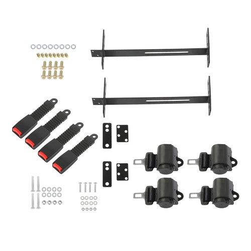 DURAFORCE Retractable Golf Cart Seat Belts Kit 61in Fits For EZGO TXT Yamaha Club Car USA