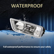 DURAFORCE Fit For Honda Accord 2003-2007 4DR Front Bumper Driving Fog Light Lamp w/Wiring
