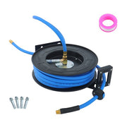 DURAFORCE Scalable Hose Spool 1/2" x 50 Ft , Industrial Grade Rubbe, Air Hose Reel
