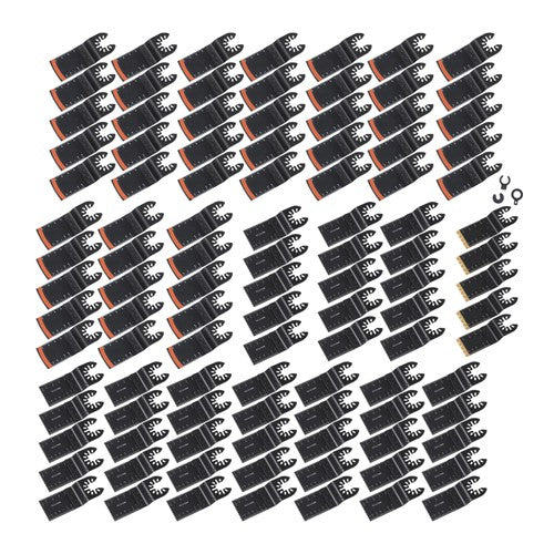 DURAFORCE Universal Multi Tool Blades Titanium & HCS Oscillating Saw Blades Set of 105