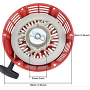 DURAFORCE 2 pack Red Recoil Pull Start Assembly Cover For Honda GX240 GX270 Mounting Bolts