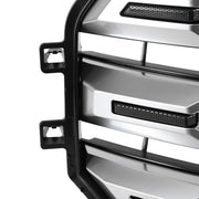 DURAFORCE Fit Toyota Tundra 2022-2024 Platinum Brushed Satin Aluminum Front Upper Grille