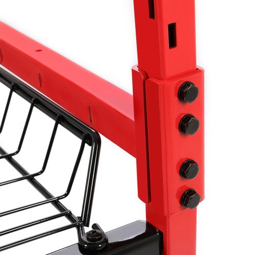 DURAFORCE 3-Shelf Storage Shelving Automotive Parts Cart Body Shop Tools Storage Rack