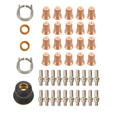 DURAFORCE Plasma Cutting Torch Tips Electrode Shield Cap 45 Pcs IPT-60 PT-60 IPT-40 PT40