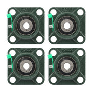 DURAFORCE UCF201-8 1/2" Bore Pillow Block Flange Bearing 4 Bolt Solid Base (4PCS)