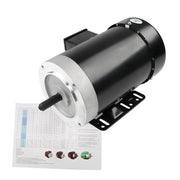 DURAFORCE 1800 RPM 2 HP General Electric Motor 3 Phase 56C Frame TEFC 230 / 460 Volt New