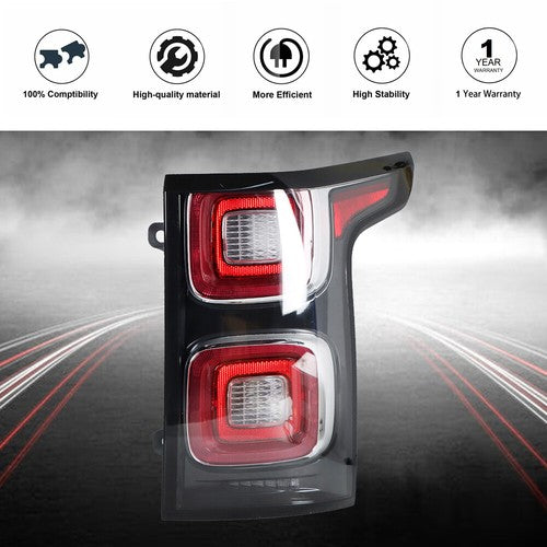 DURAFORCE Red Right Passenger Side Tail Light Fit For Land Rover Range Rover 18-20 Series