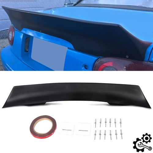 DURAFORCE Matte Black Duckbill Style Rear Trunk Lip Wing Spoiler for 90 97 Mazda Miata