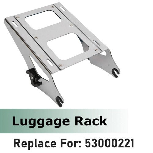DURAFORCE Detachable Two-Up Luggage Trunk Mounting Luggage Rack For Harley Touring 14-26