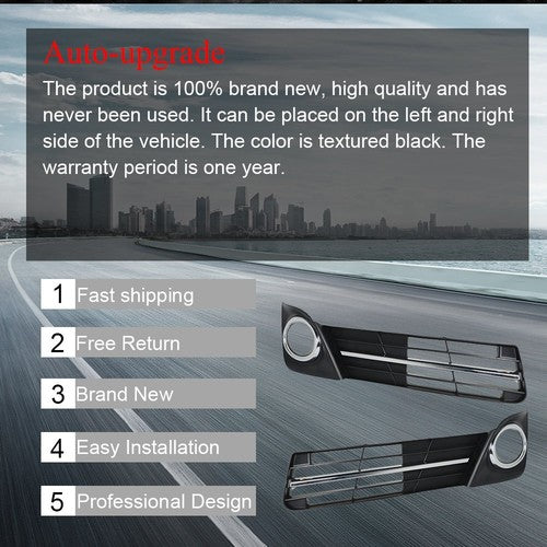 DURAFORCE For Toyota Camry 2012 2013 2014 Series Fog Light Bezel Set Passenger&Driver Side
