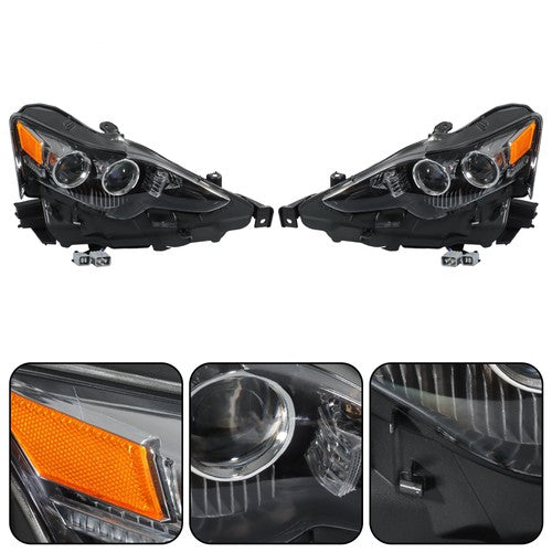 DURAFORCE LH&RH For Lexus IS250 IS200T IS300 IS350 2014-2016 LED Type Projector Headlights