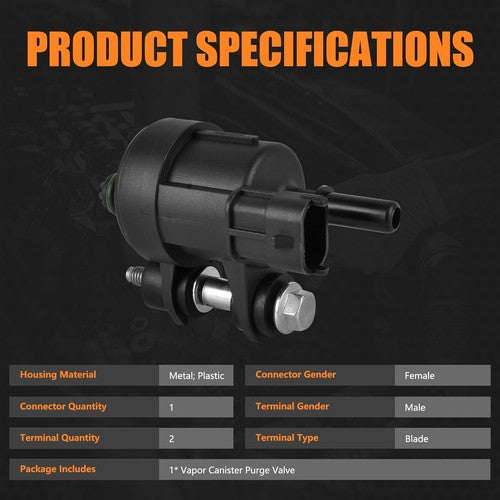 DURAFORCE For BUICK CHEVROLET CADILLAC GMC Vapor Canister Purge Valve Solenoid 12610560