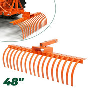 DURAFORCE For 2" Receiver for Lawn Tractors or ATV UTV 48" Pine Straw Rake Landscape Rake